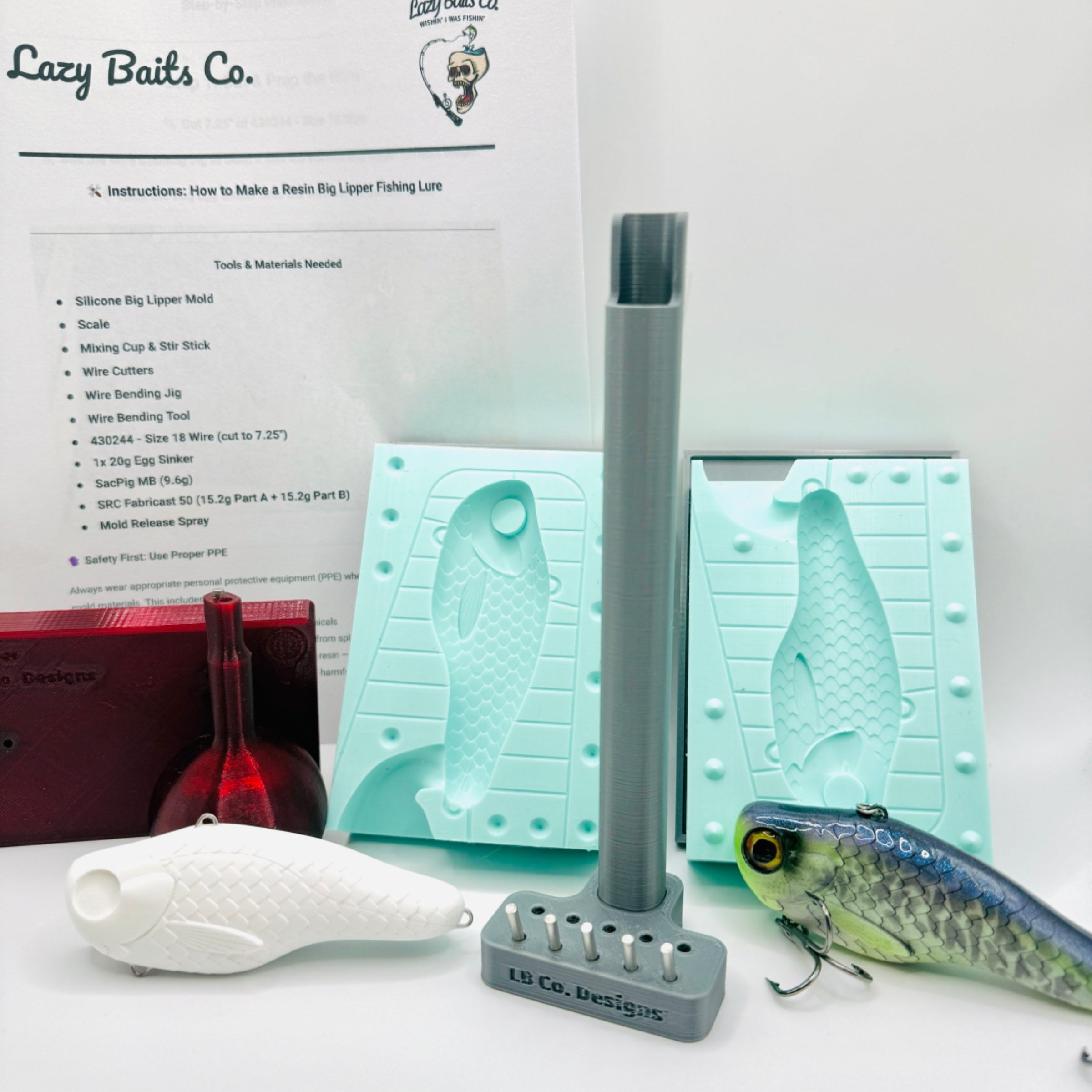 Big Lipper Resin Lure Mold + License to Build & Sell (Limited to 5 Makers  Only)